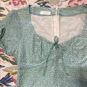 Kookai Green Floral Dress